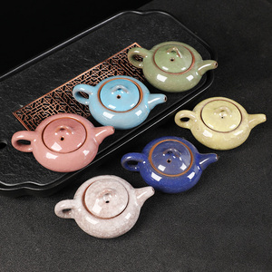 陶瓷冰裂功夫茶具套装简约陶瓷整套紫砂家用茶道盖碗茶壶茶杯套装