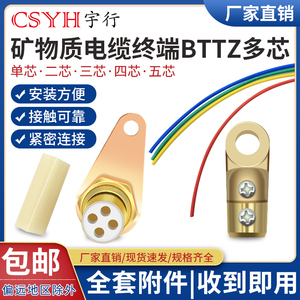 矿物质电缆终端头BTTZ接地卡BTTVZ线鼻子密封胶配件整套