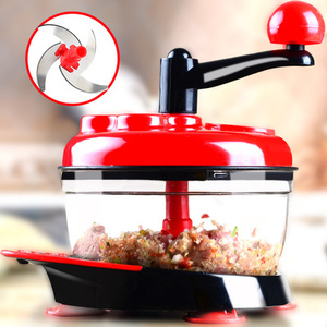 馅料不锈鱼丸刀架大蒜搅拌器蔬菜打碎绞肉机粉碎搅打家用手摇手动