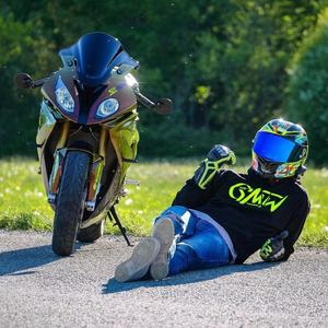 gmw骑士骑行服机车299km摩托车队moto文化衫套头加绒卫衣外套男女