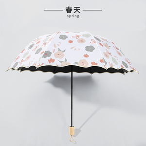 太阳伞防晒防紫外线手动雨伞女晴雨两用结实耐用高颜值古风遮阳伞