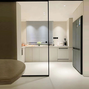 吊轨推拉门隔断门厨房移门卫生间厕所浴室玻璃门油砂铝合金吊滑门