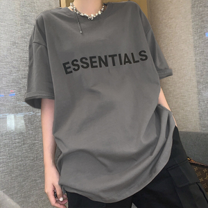 fog春夏fear of god essentials复线胸前字母高街短袖t恤男女潮牌
