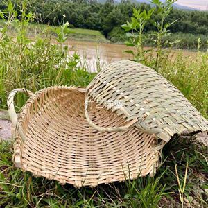 竹编撮箕农用挑土挑泥沙箢箕粪箕坑篼畚箕戳箕簸箕挑工地建筑垃圾