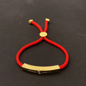 泰国阿赞佑2021年小金条红绳化太岁本命年招财保平安转运手链