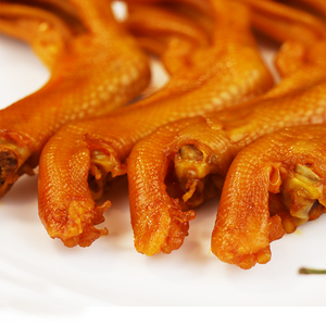 绝小嘴香辣鸭爪梅州客家特产广东鸭肉熟食休闲零食小吃卤味鸭掌脚