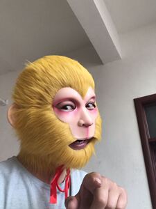 000人付款淘宝cos道具孙悟空头套万圣节面具齐天大圣至尊宝臭猴子