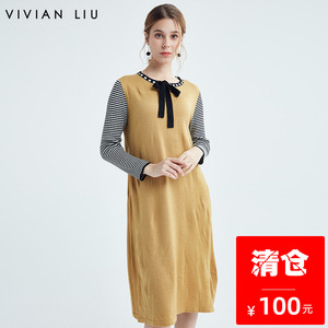 00红英企业折扣店淘宝vivian liu/红英 f1814107 春女装新款压褶v领