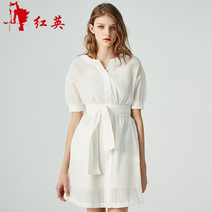 00红英企业折扣店淘宝vivian liu/红英 c1833012 夏季女装新款蕾丝