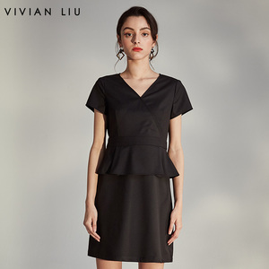 2020夏新款女装圆领后系带修身印花棉短袖衫红英企业折扣店339