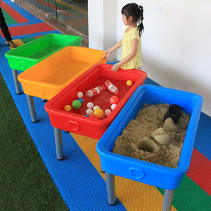 幼儿园沙水盘儿童戏水玩具塑料沙盘沙滩玩具桌决明子太空沙池桌