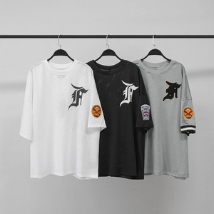 t0版本 fog 第五季刺绣徽章短袖 fear of god 第五季主线