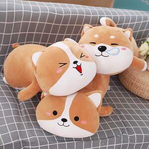 马嘉祺娃娃公仔小柴犬网红抱枕女生睡觉搞怪男童毛绒玩具送男友