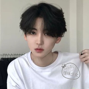 假发男短发韩版帅气学生中分