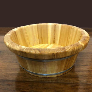 洗脚盆小木盆香杉实木泡脚桶家用男女加厚足疗洗脸面盆足木桶原色