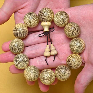 龙血金丝竹手串老料高密佛珠流行2.0男女款天然实心竹制手链文玩