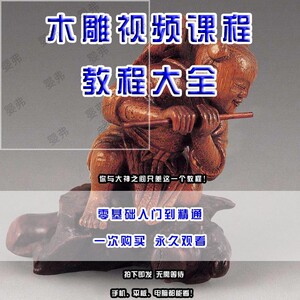 木雕教程新手大全入门雕刻教学学习初学者训练树根自学根雕视频