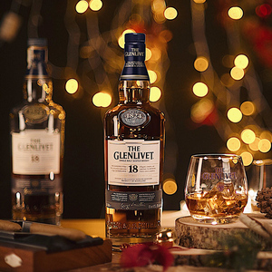 英国进口 原装洋酒 格兰威特18年单一纯麦威士忌 glenlivet 18yo