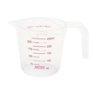 250/ 500/1000ml红色刻度塑料量杯cup oz量度  果汁奶茶毫升量勺