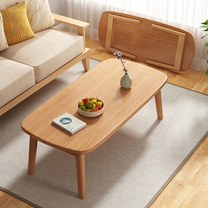 可折叠简易茶桌小户型家用多功能炕几小桌子客厅实木桌小户型茶几
