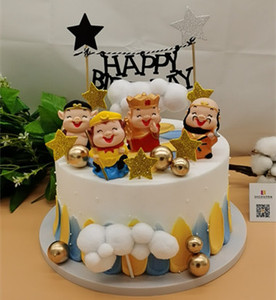 西游记师徒四人孙悟空猪八戒生日蛋糕装饰摆件网红儿童创意男孩