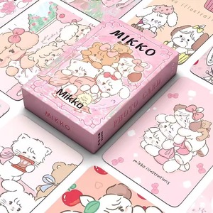 韩国mikko小卡卡皮巴拉动漫卡片明信片lomo卡可爱豚鼠3寸小卡片