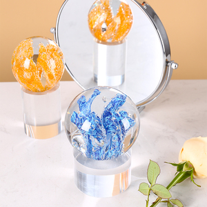 透明水晶球摆件家居饰品圆玻璃球客厅桌面电视柜装饰治愈小物件