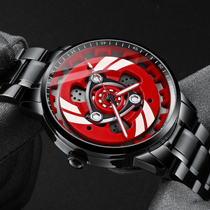 svj品牌手表男士杜卡迪六代旋转防水引擎离合器轮毂机车之魂机械
