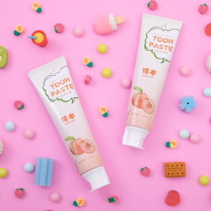 淳本honokiss蜜糖之吻水蜜桃牙膏清新口气水果味网红口香糖味120g