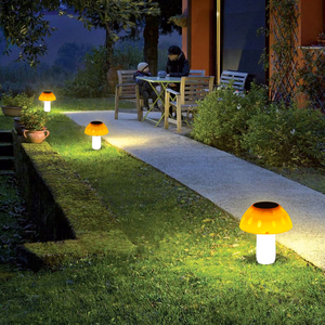 太阳能蘑菇灯草坪灯户外防水庭院室外景观花园院子草地灯小夜灯