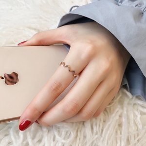 适合手粗的戒指女粗手大号胖mm大码食指装饰品时尚不掉色个性韩式