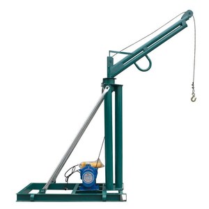 家用室外建筑装修小型吊机220v电动提升机沙砖粮食升降起重吊运机