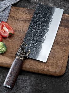 龙泉龙头菜刀家用锋利锻打工艺切肉刀厨房厨师专用中式优质不锈