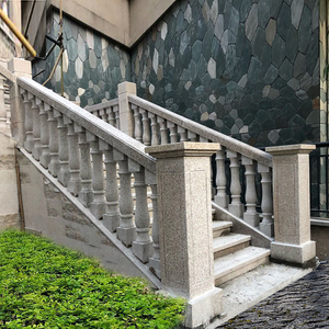 阳台石栏杆花岗石围栏柱子石雕护栏楼梯扶手罗马柱别墅庭院户外