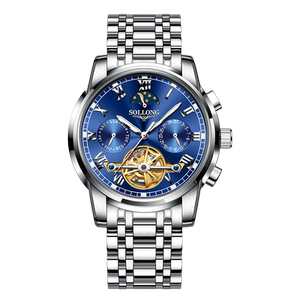 瑞士梭狼官方旗舰店手表男士全自动陀飞轮防水夜光天梭机械表天王