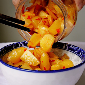 酸辣子姜嫩姜泡菜新鲜腌制仔姜450g湖北恩施土特产来凤姜小黄糟姜