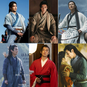 东宫同款影视古装男士骑马汉服武侠侠客服书生公子棉麻演出服装