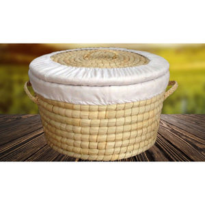 装馒头筐带盖放饼用的筐装饼编篓草编馒头筐带盖保温馍筐包子大