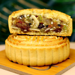 五仁月饼广式软皮苏式酥皮水晶传统手工老式中秋零食礼盒