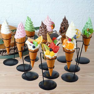仿真冰激淋模型商用摆设广告支架展示巨无霸水果冰淇淋甜筒可定制