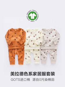 男女童秋衣裤棉套装宝宝婴儿洋气打底衫衣服内搭保暖套装跨境同款