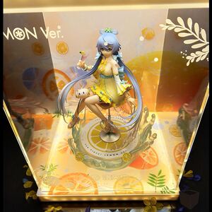 洛天依手办官宜景品柠檬香爆脆q版盲盒玩偶大模具公仔防尘展示盒