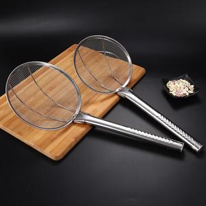 不锈钢加密漏勺油漏油抄子油炸过滤网油格厨师专用漏网勺油蓖子网