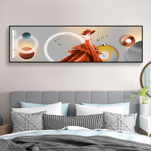 挂在卧室墙上的装饰画床头画2021年新款壁画主卧房间宾馆酒店挂画