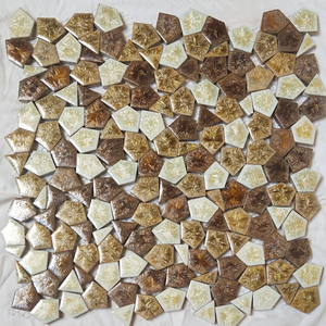 厂家直销新款s款陶瓷碎片马赛克 花园别墅地面砖园林拼图文化公园