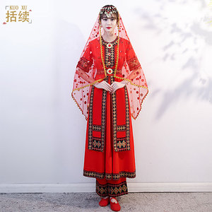 新疆服装女成人维吾尔族现代舞塔吉克族少数民族舞蹈哈萨克族套装