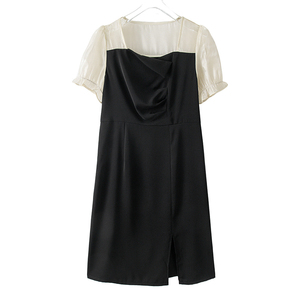 童装2022夏装新款儿童休闲连衣裙方形领口女童裙子连身裙2人付款119