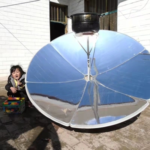 聚光太阳灶反光膜开水新型煮饭镜面太阳能做饭直径1.56米家用带轮