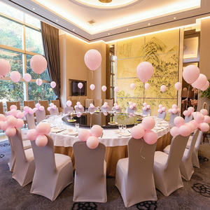 酒店餐厅包间饭店周岁生日气球装饰背景墙18岁成人礼男女场景布置31人