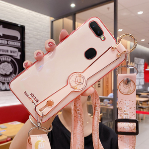 oppoa5手机壳女ins软壳腕带